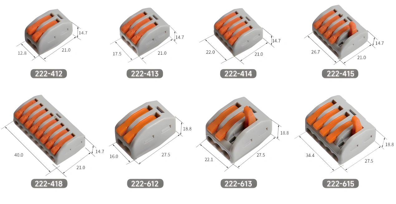 Quick wire connector 222